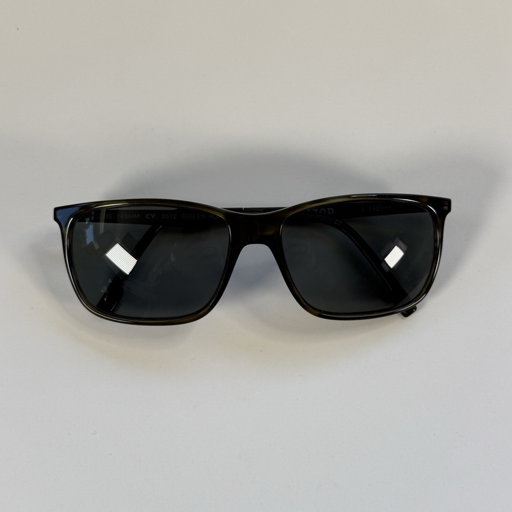 Izod 3512 Sunglasses *Frame Only* Mens‎ 59-16-145 Green Horn Full Rim